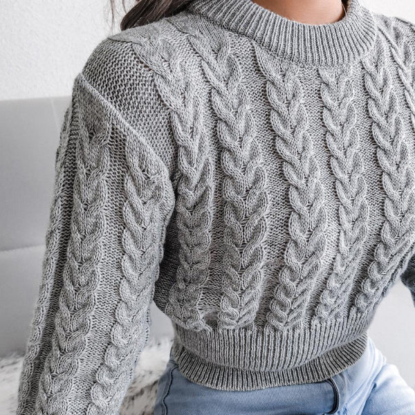 Carolina Sweater Top (Grey)